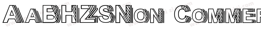 AaBHZSNon CommerciaI字体转换